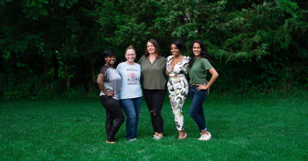 Five Women Veterans in Nature - Lady Vet