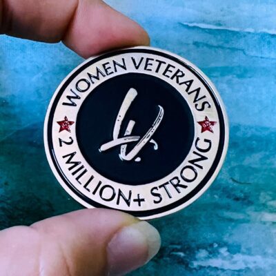 Lady Vet Challenge Coin - Back View