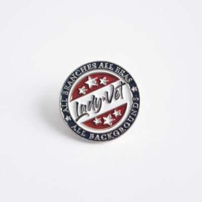 Lady Vet Lapel Pin
