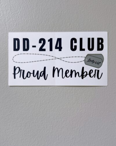 DD-214 Club Sticker - By Lady Vet