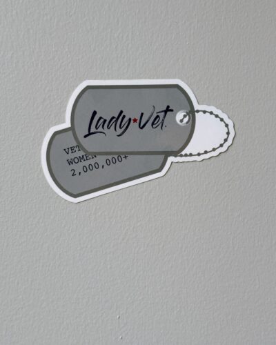 Dog Tag Sticker - by Lady Vet